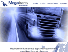 Tablet Screenshot of mega-trans.cz